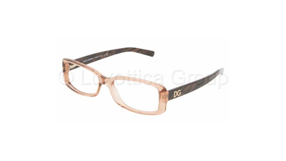 Dolce&amp;Gabbana DG 3074 Eyeglasses Styles - Light Brown Frame w/Non-Rx 54 mm Diameter Lenses, 1524-5416