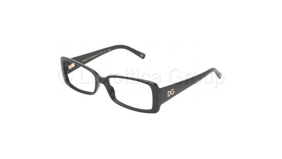 Dolce&amp;Gabbana DG 3080 Eyeglasses Styles - 501 Black Frame w/Non-Rx 55 mm Diameter Lenses, 501-5516