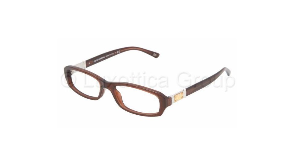 Dolce&amp;Gabbana DG 3093 Eyeglasses Styles - Brown Frame w/Non-Rx 51 mm Diameter Lenses, 1741-5116
