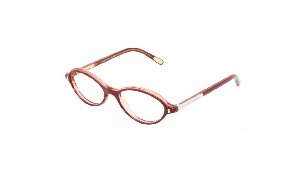 Dolce&amp;Gabbana DG3105 SV Prescription Eyeglasses - Top Red Demo Lens Frame / 50 mm Prescription Lenses, 1536-5016
