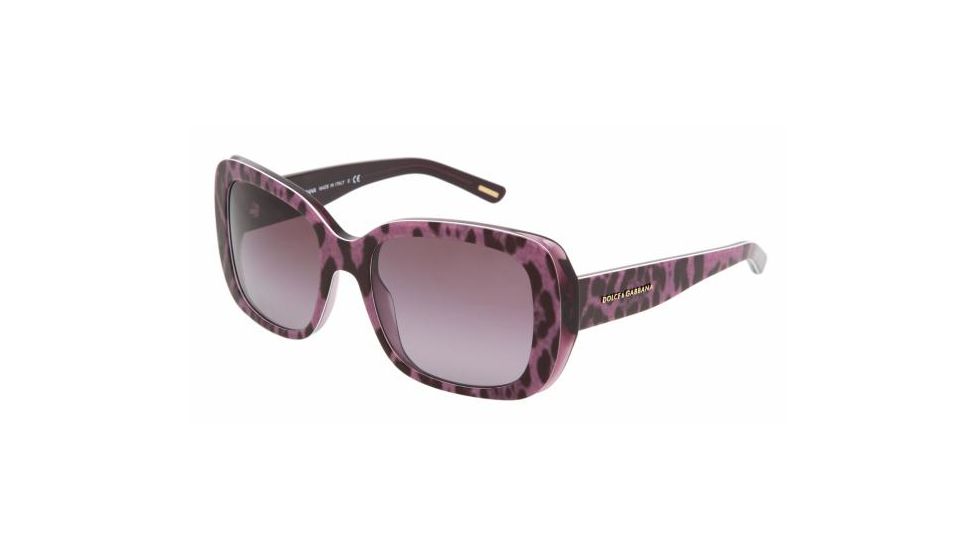 Dolce&amp;Gabbana DG4101 SV Prescription Sunglasses - Animal Violet Violet Gradient Frame / 54 mm Prescription Lenses, 17518H-5419