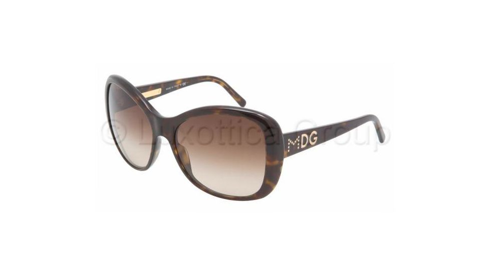 Dolce&amp;Gabbana DG4108 Bifocal Sunglasses - Havana Brown Gradient Frame / 57 mm Prescription Lenses, 502-13-5716