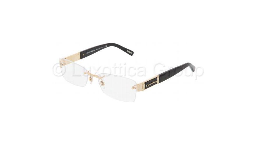 Dolce&amp;Gabbana DG1210 Single Vision Prescription Eyewear 1040-5417 - Gold 