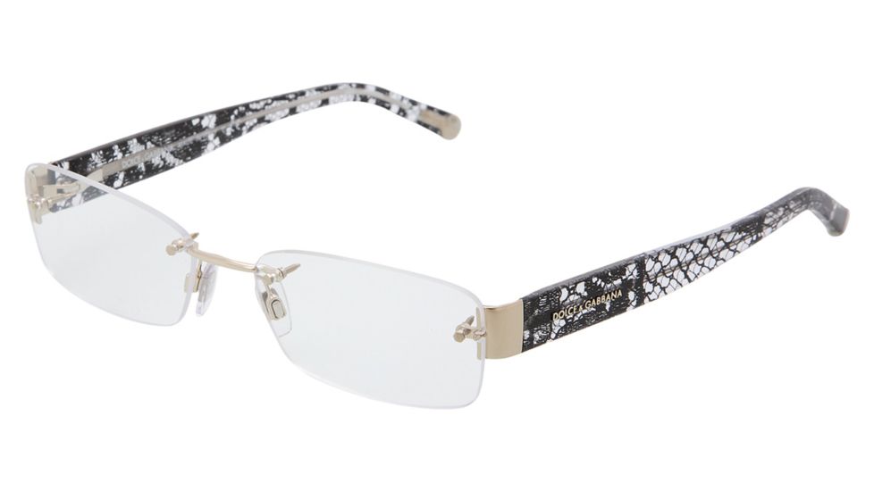 Dolce&amp;Gabbana DG1218 Eyeglass Frames 1077-5217 - Pale Gold 