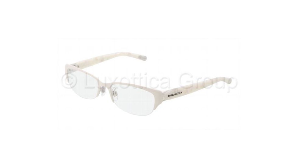 Dolce&amp;Gabbana DG1220 Single Vision Prescription Eyeglasses 1109-5217 - Cream Frame