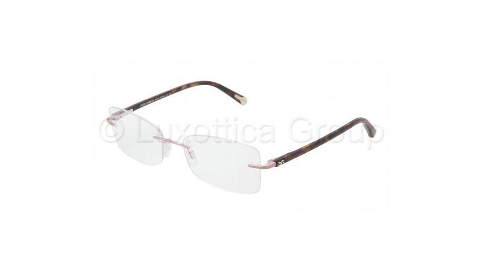 Dolce&amp;Gabbana DG1222 Eyeglass Frames 1113-5217 - Pink Frame