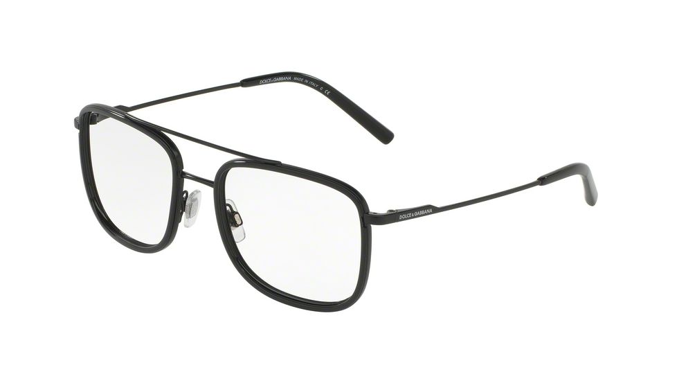 Dolce&amp;Gabbana DG1288 Eyeglass Frames 1106-53 - Matte Black / Black Frame