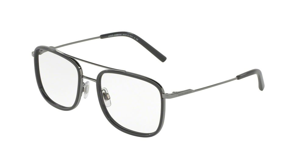 Dolce&amp;Gabbana DG1288 Eyeglass Frames 1258-53 - Gunmetal / Grey Frame