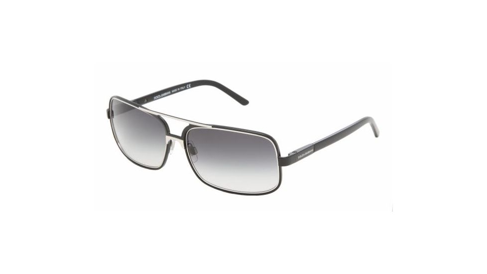 Dolce&amp;Gabbana DG2048 Progressive Sunglasses - Black Gray Gradient Frame w/ 60 mm Diameter Lenses, 047-8G-6015