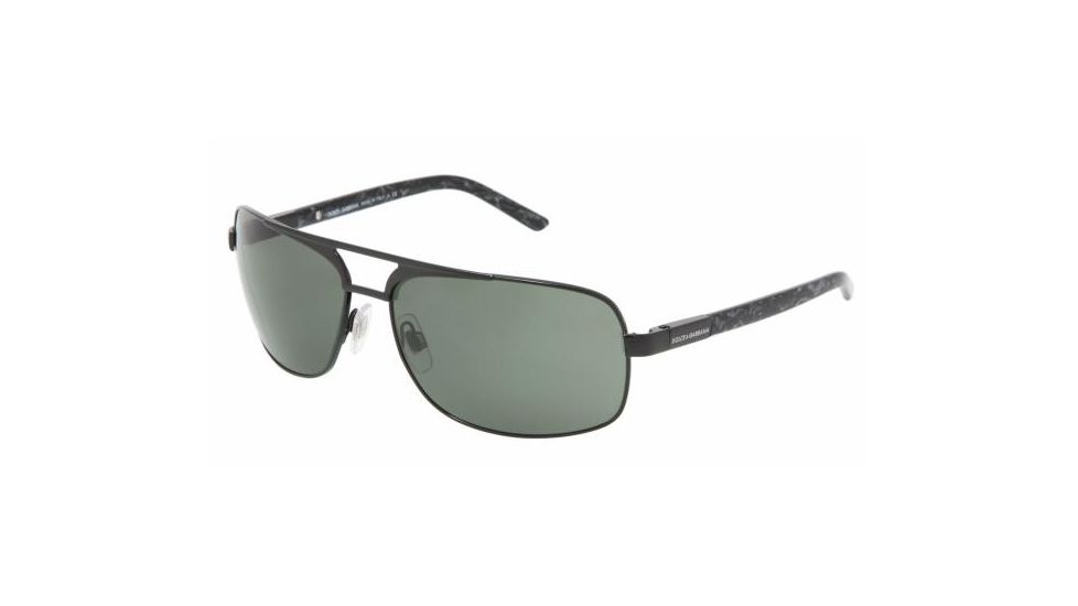 Dolce &amp; Gabanna DG2049 #01/31 - Black Frame, Crystal Green Lenses