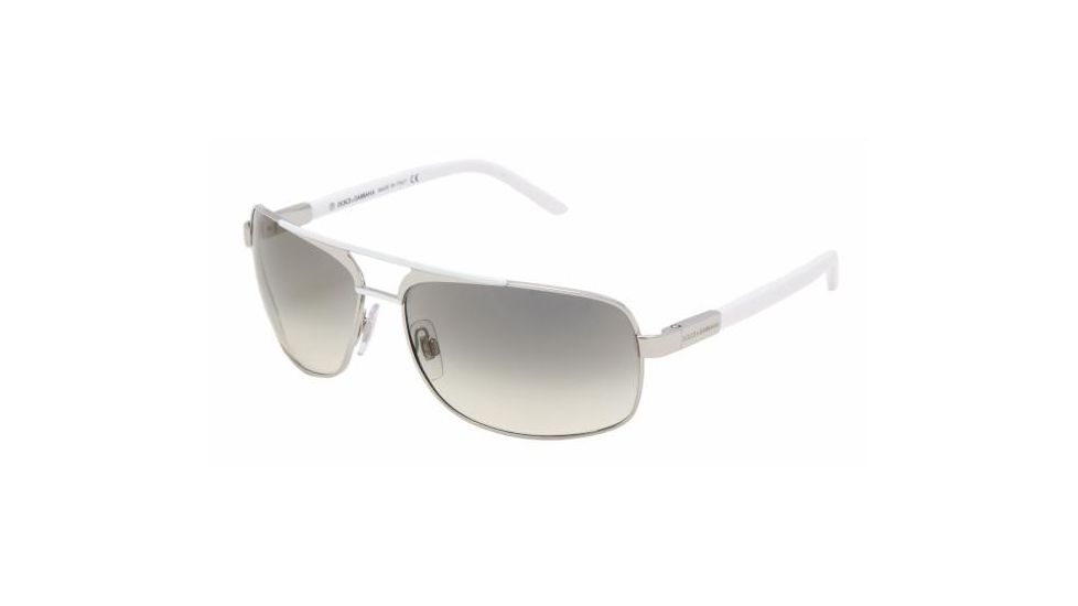 Dolce &amp; Gabanna DG2049 #062/32 - Silver Frame, Crystal Gray Gradient Lenses
