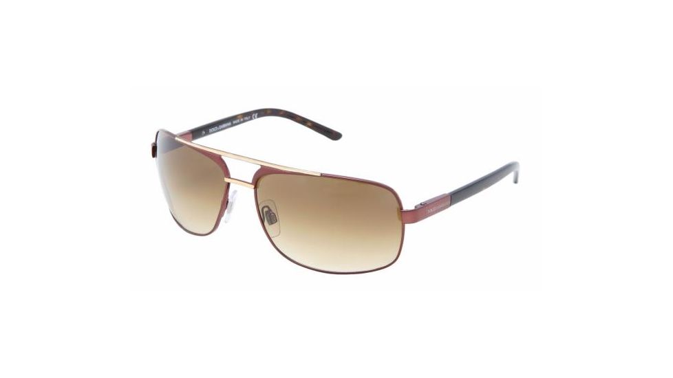 Dolce &amp; Gabanna DG2049 #305/51 - Brown-Gold Frame, Crystal Brown Gradient Lenses