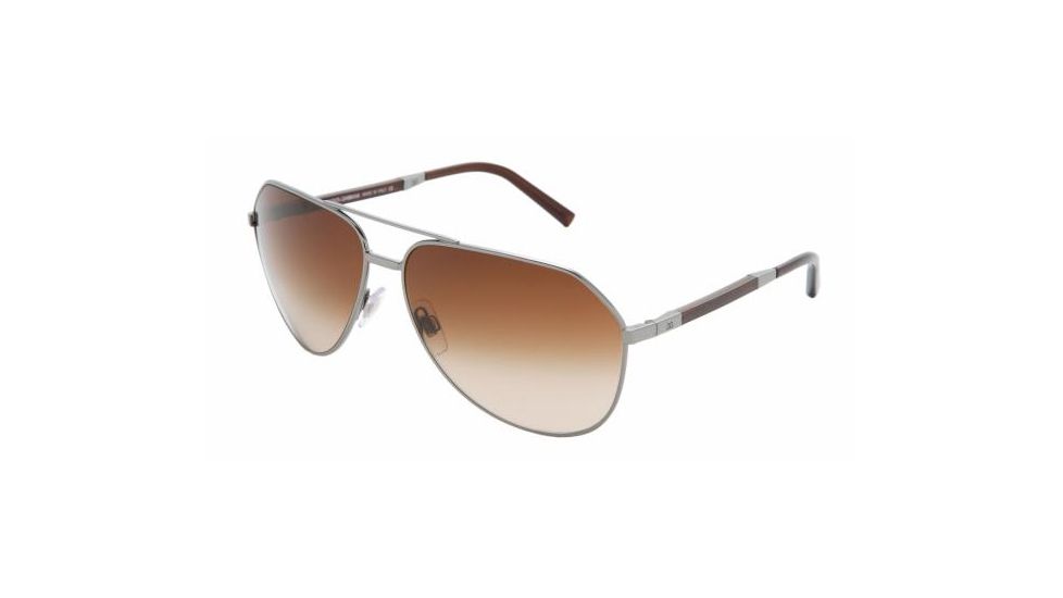 Dolce &amp; Gabanna DG2067 #04/13 - Gunmetal Frame, Brown Gradient Lenses