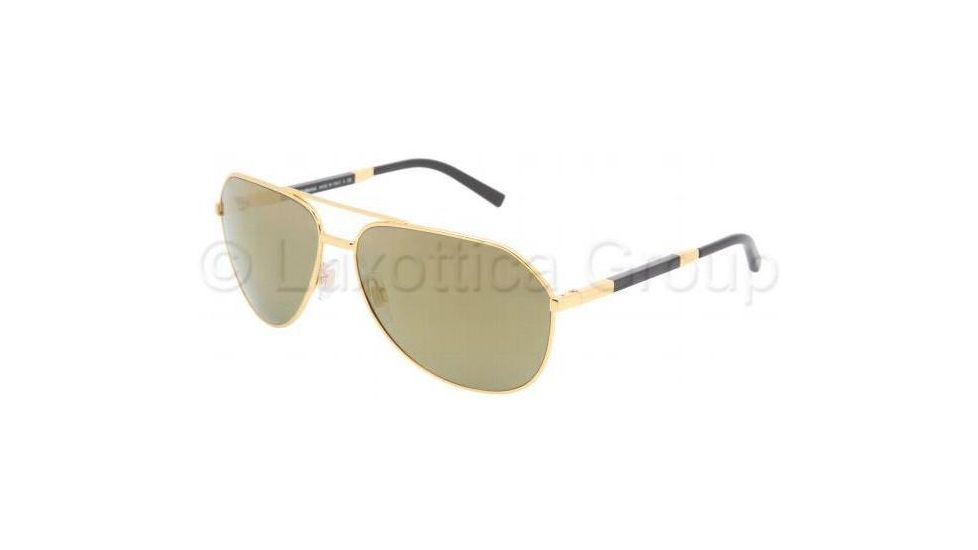 Dolce&amp;Gabbana DG2073K Sunglasses 440/39-6114 - Yellow Gold Crystal Gold Mirror