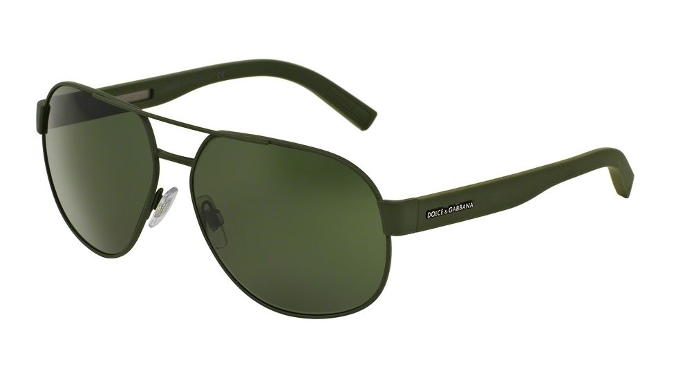 Dolce&amp;Gabbana DG2147 Progressive Prescription Sunglasses DG2147-127571-61 - Lens Diameter 61 mm, Frame Color Green Rubber