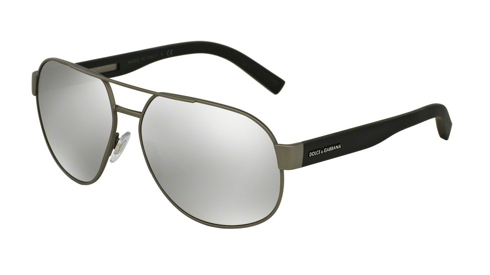 Dolce&amp;Gabbana DG2147 Progressive Prescription Sunglasses DG2147-12766G-61 - Lens Diameter 61 mm, Frame Color Grey Rubber