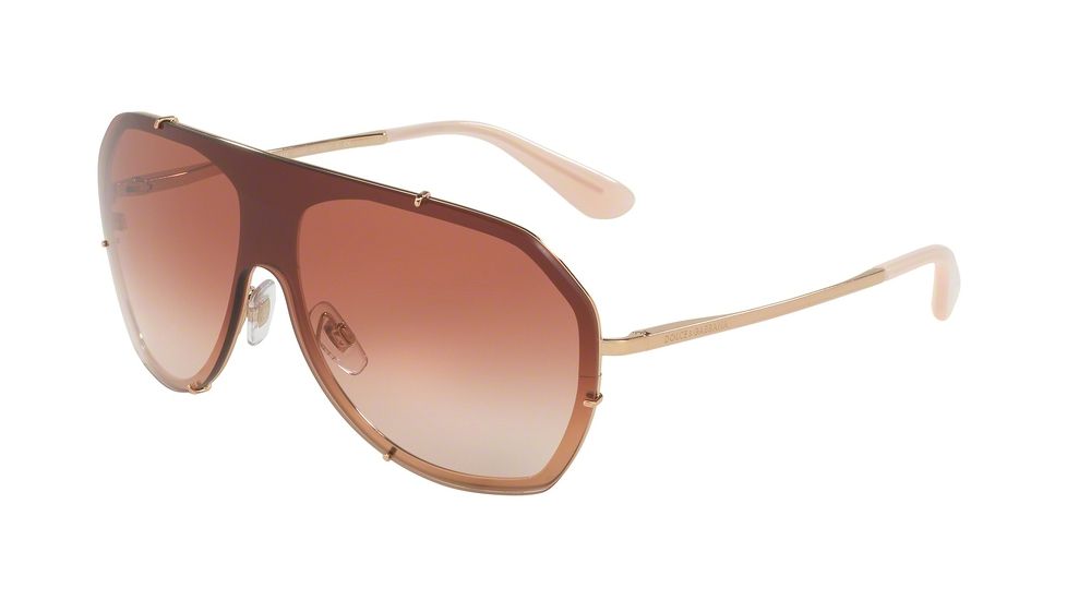 Dolce&amp;Gabbana DG2162 Sunglasses 129813-37 - Pink Gold Frame, Pink Gradient Lenses