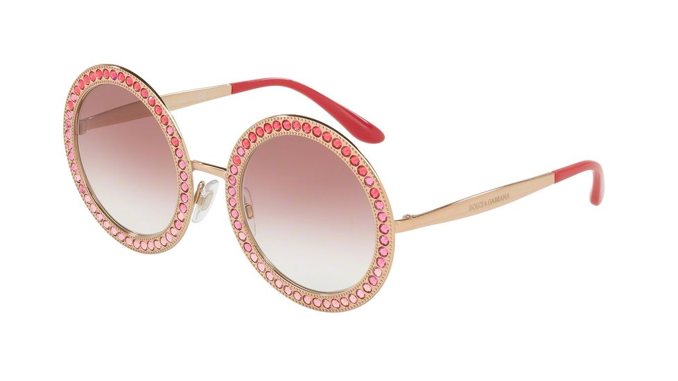 Dolce&amp;Gabbana DG2170B Progressive Prescription Sunglasses DG2170B-12988D-51 - Lens Diameter 51 mm, Frame Color Pink Gold