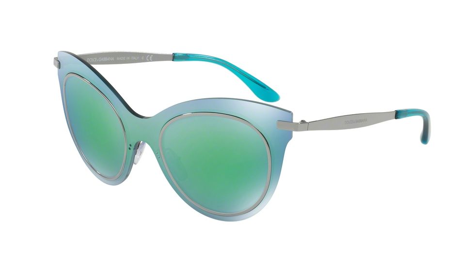 Dolce&amp;Gabbana DG2172 Sunglasses 04/C2-51 - Mirror Azure Frame, Mirror Azure Lenses