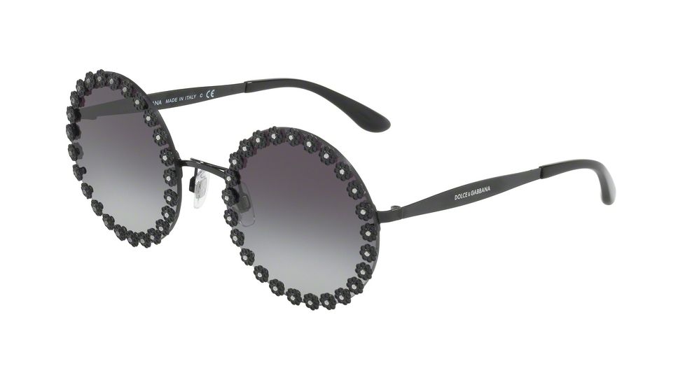 Dolce&amp;Gabbana DG2173B Single Vision Prescription Sunglasses DG2173B-01-8G-56 - Lens Diameter 56 mm, Frame Color Black