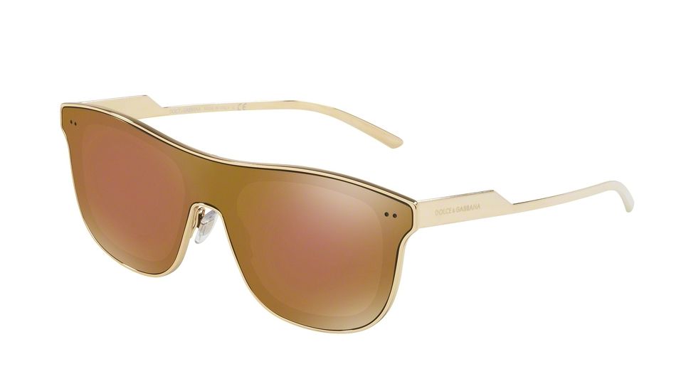 Dolce&amp;Gabbana DG2174 Progressive Prescription Sunglasses DG2174-02-F9-42 - Lens Diameter 42 mm, Frame Color Gold