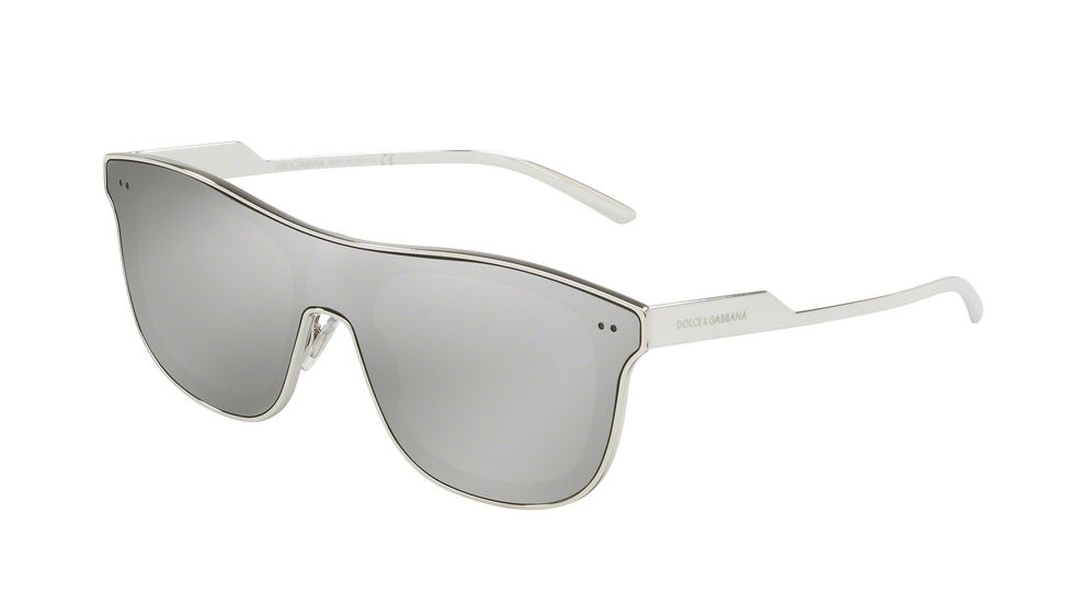Dolce&amp;Gabbana DG2174 Progressive Prescription Sunglasses DG2174-05-6G-42 - Lens Diameter 42 mm, Frame Color Silver