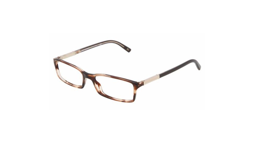 Dolce &amp; Gabanna DG3096 #1729 - Striped Brown Frame, Demo Lens Lenses