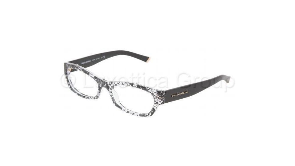 Dolce&amp;Gabbana DG3115 Progressive Prescription Eyeglasses 1895-5117 - Black Lace 