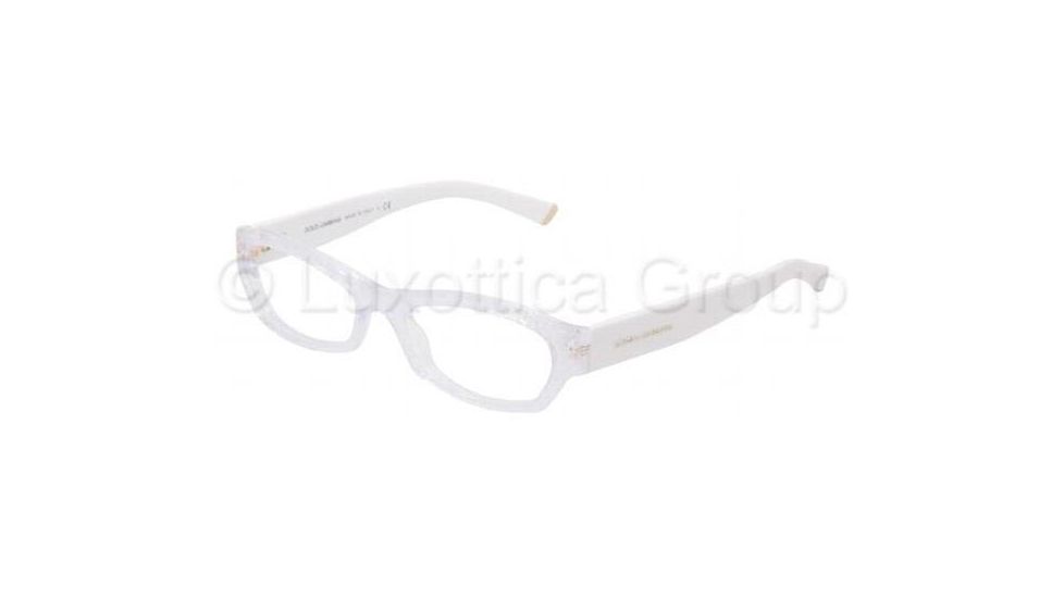 Dolce&amp;Gabbana DG3115 Progressive Prescription Eyeglasses 1896-5117 - White Lace 
