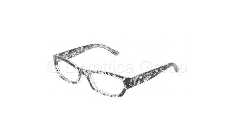 Dolce&amp;Gabbana DG3115 Progressive Prescription Eyeglasses 1901-5317 - Black Lace Frame