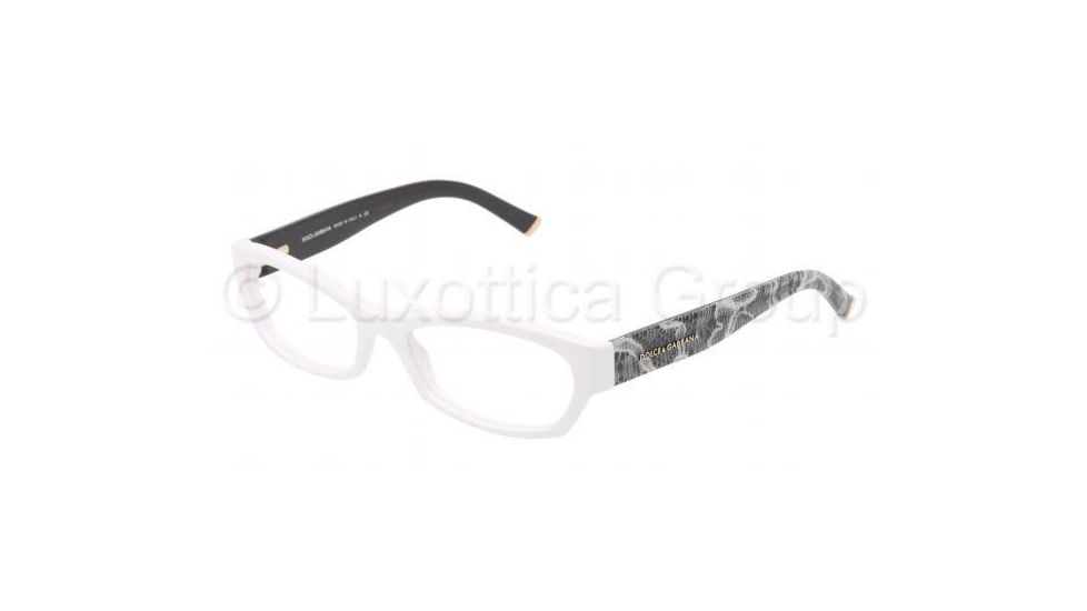 Dolce&amp;Gabbana DG3115 Progressive Prescription Eyeglasses 2565-5117 - White Frame