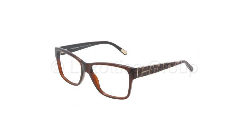 Dolce&amp;Gabbana DG3126 Bifocal Prescription Eyeglasses 1830-5215 - Brown Frame