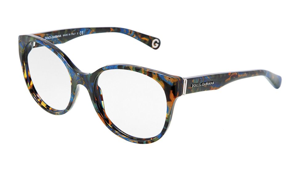 Dolce&amp;Gabbana DG3128 Eyeglass Frames 1960-5118 - Blue Flame Frame, Demo Lens Lenses
