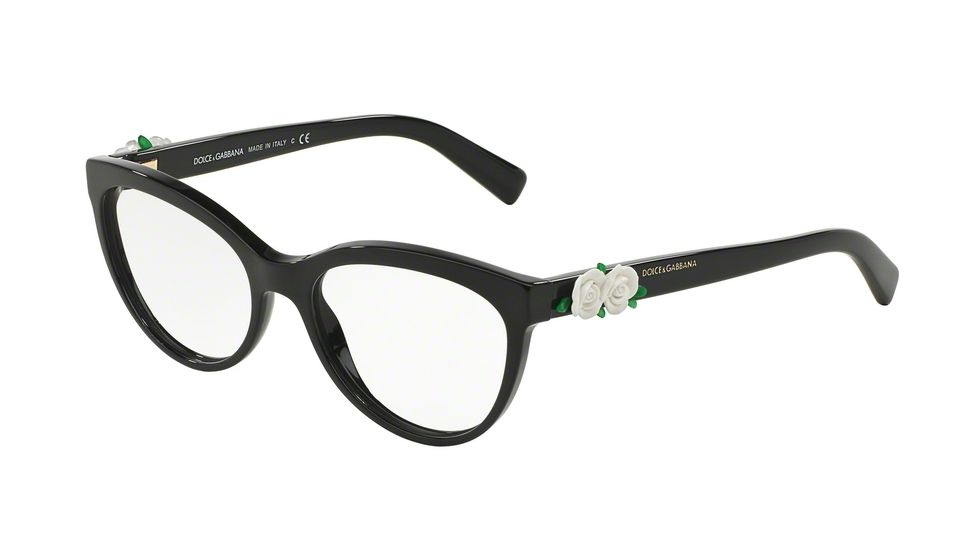 Dolce&amp;Gabbana DG3224 Eyeglass Frames 921-53 - Black Frame