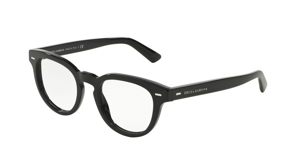 Dolce&amp;Gabbana DG3225 Progressive Prescription Eyeglasses 501-48 - Black Frame