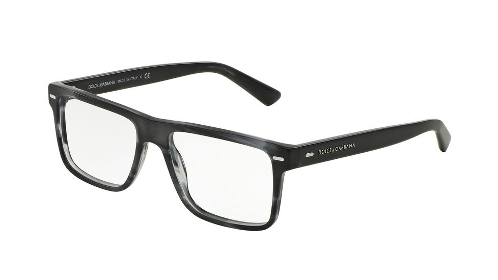 Dolce&amp;Gabbana DG3227 Eyeglass Frames 2947-52 - Matte Striped Anthracite Frame