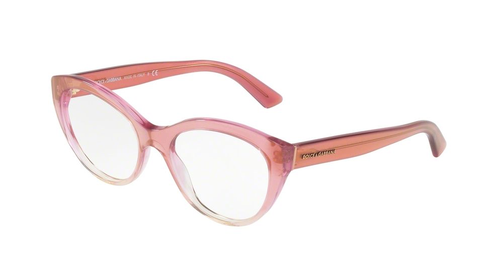 Dolce&amp;Gabbana DG3246F Eyeglass Frames 3136-53 - Shot Pink Grad Transp Frame