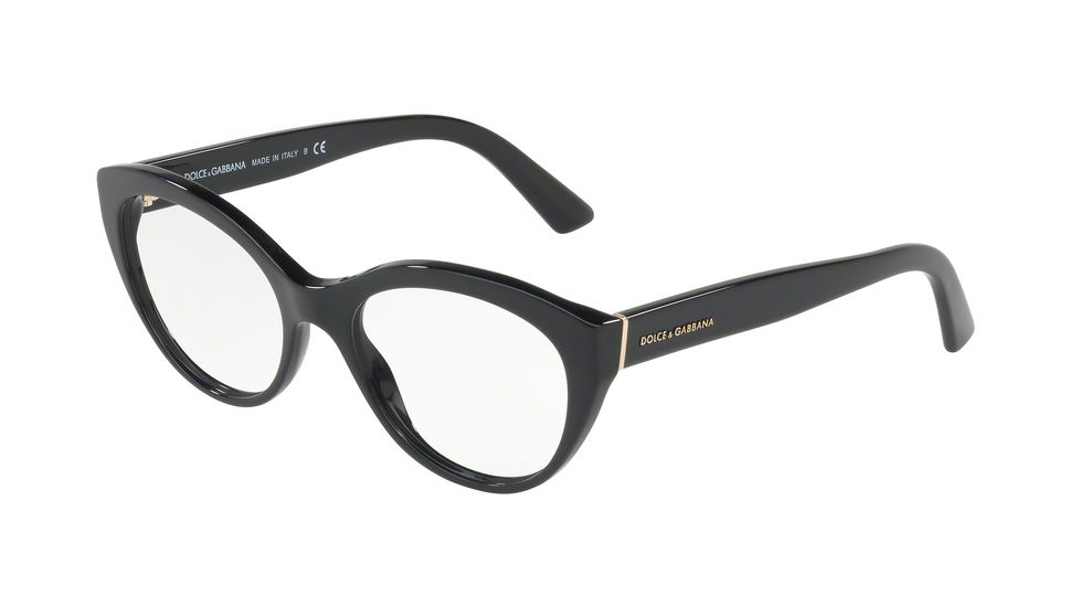 Dolce&amp;Gabbana DG3246F Eyeglass Frames 501-53 - Black Frame