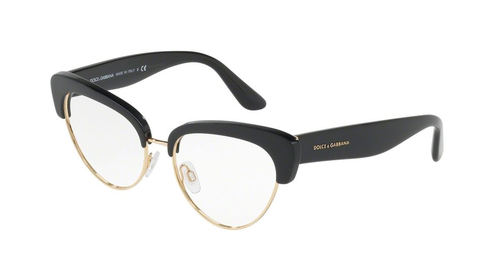 Dolce&amp;Gabbana DG3247 Eyeglass Frames 501-53 - Black Frame