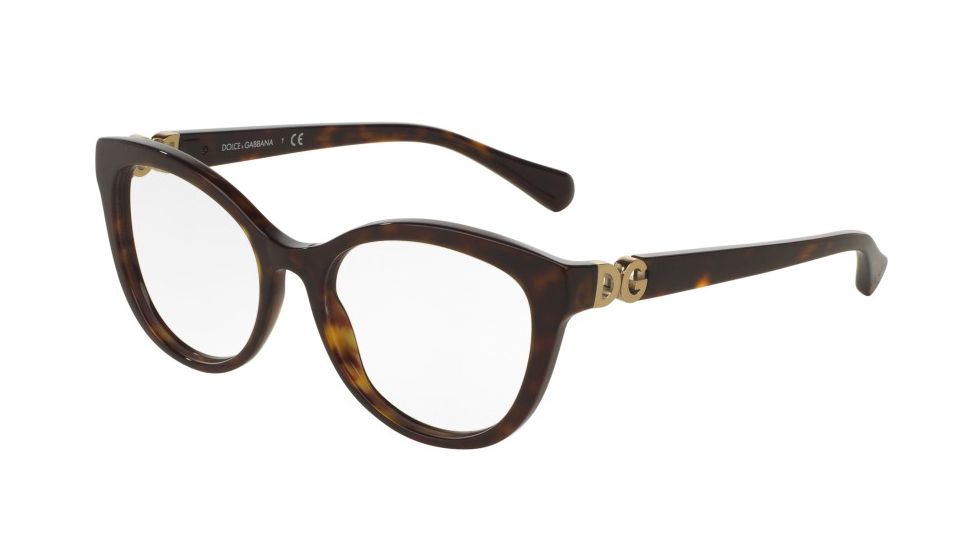 Dolce&amp;Gabbana DG3250F Bifocal Prescription Eyeglasses 502-54 - Dark Havana Frame