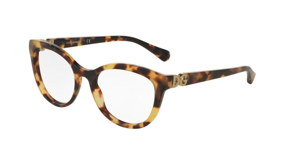 Dolce&amp;Gabbana DG3250F Bifocal Prescription Eyeglasses 512-54 - Cube Havana Frame