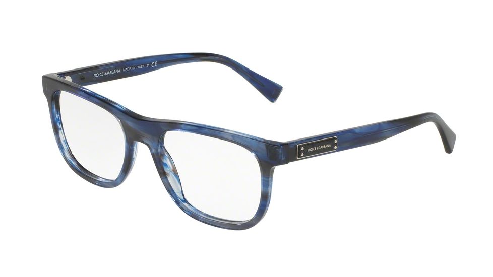 Dolce&amp;Gabbana DG3257 Bifocal Prescription Eyeglasses 3065-52 - Striped Blue Frame