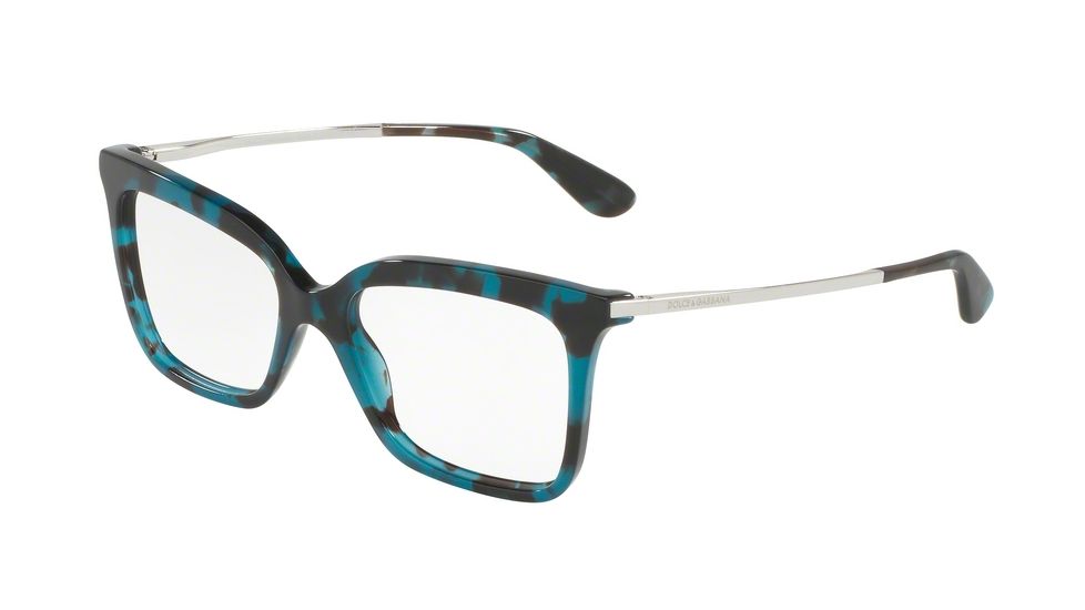 Dolce&amp;Gabbana DG3261 Eyeglass Frames 2887-51 - Petrolemu Cube Frame