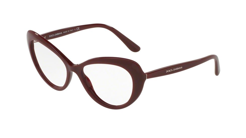 Dolce&amp;Gabbana DG3264F Eyeglass Frames 3091-54 - Bordeaux Frame