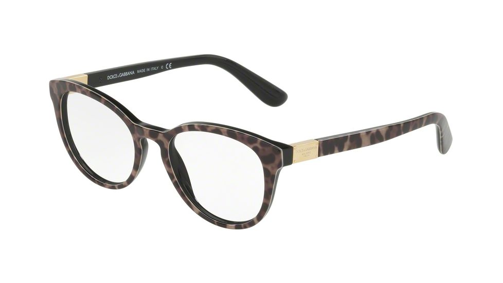 Dolce&amp;Gabbana DG3268 Eyeglass Frames 1995-50 - Leoprint Frame
