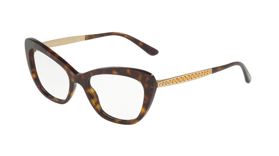 Dolce&amp;Gabbana DG3275B Eyeglass Frames 502-52 - Havana Frame