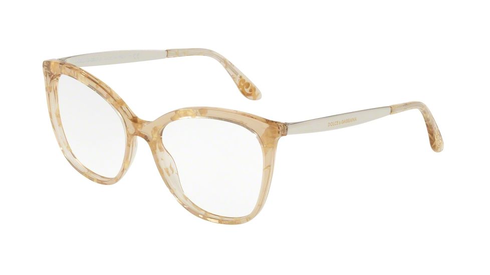 Dolce&amp;Gabbana DG3278 Eyeglass Frames 3146-52 - Leaf Gold Frame