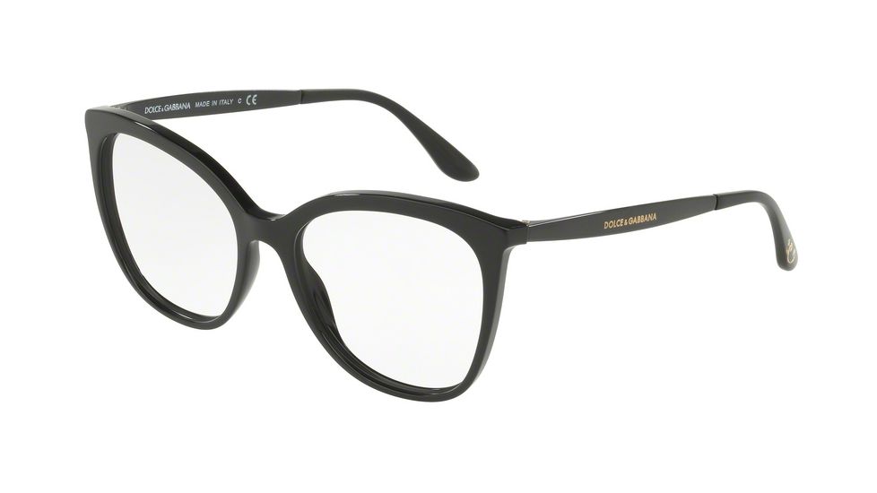 Dolce&amp;Gabbana DG3278 Eyeglass Frames 501-52 - Black Frame