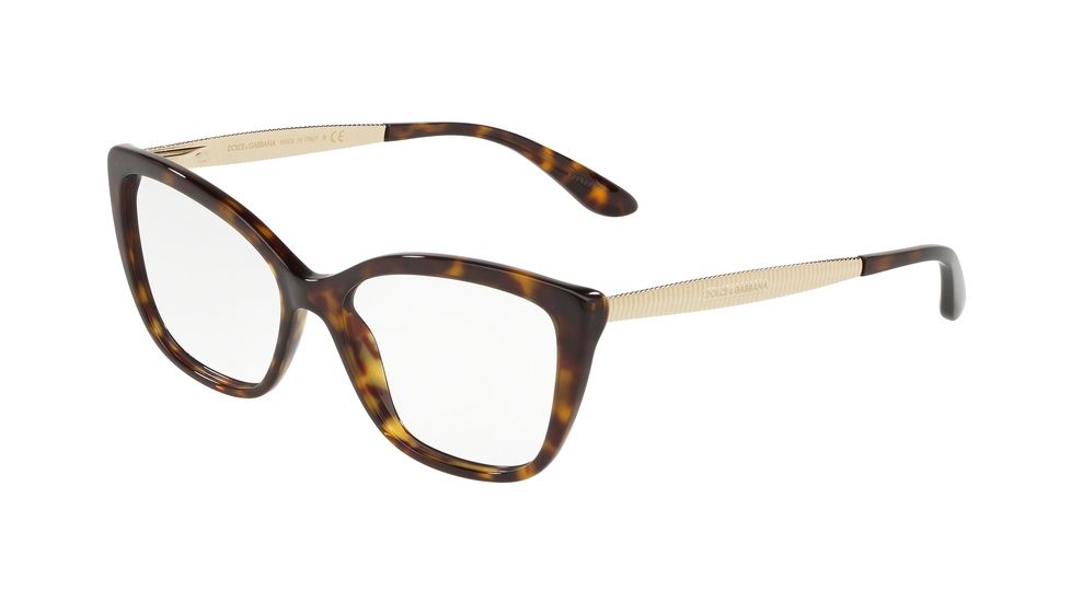 Dolce&amp;Gabbana DG3280 Bifocal Prescription Eyeglasses, 52mm, Havana, DG3280-502-52-BI