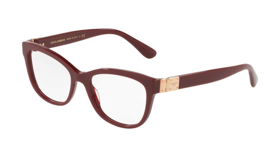 Dolce&amp;Gabbana DG3290F Prescription Eyeglasses 3091-54 - Bordeaux Frame